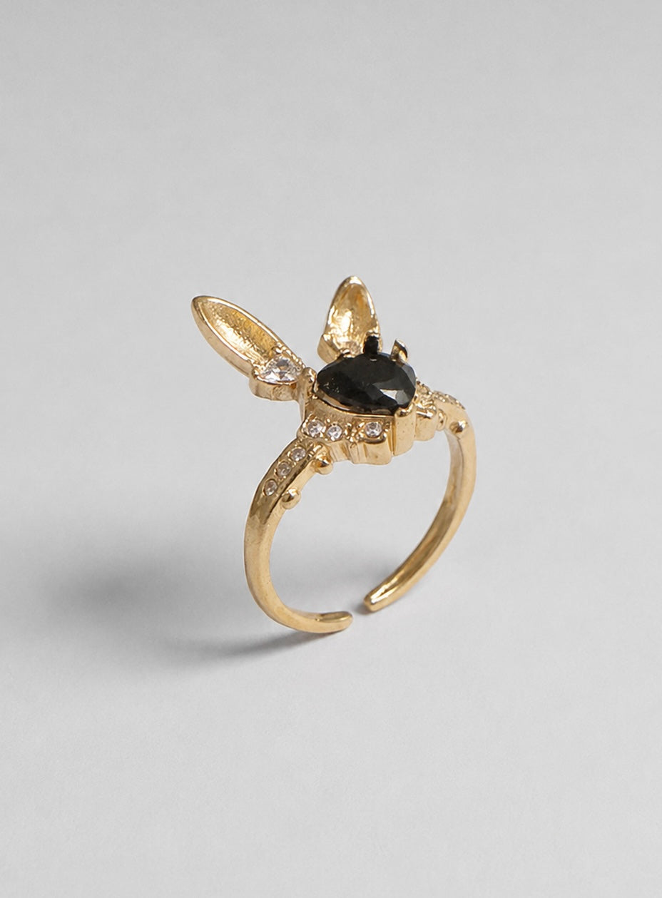 MIDNIGHT BUNNY RING